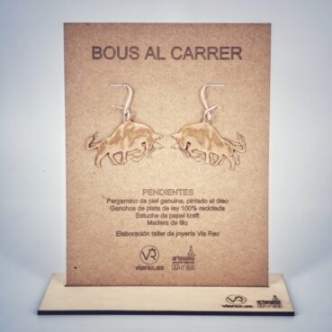 Imagen de Pendientes «Bous al Carrer» V6 – Oleo dorado