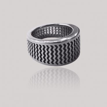 Imagen de Anillo Zigzag – Titanio